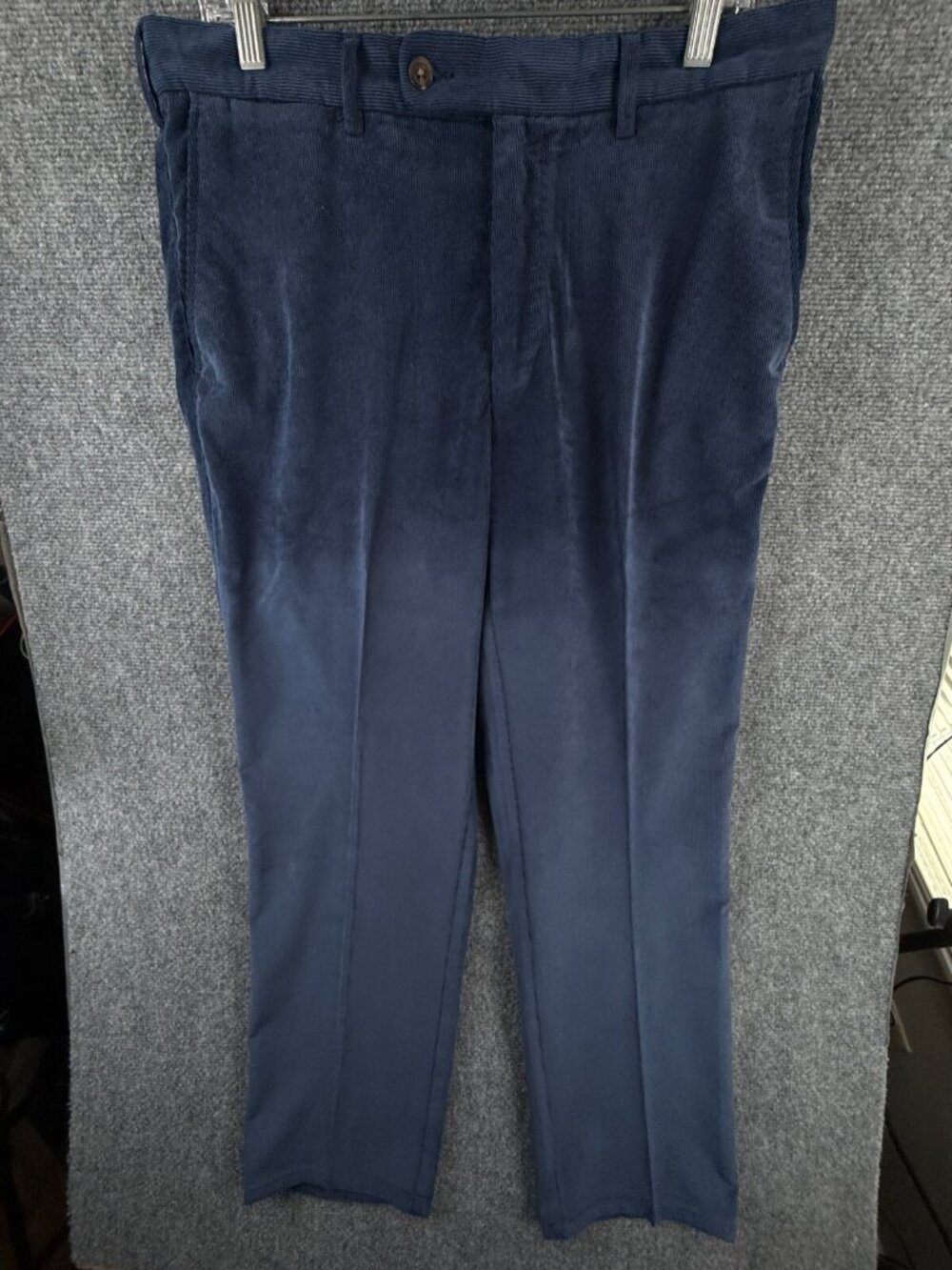 Peter Millar Corduroy Pant Navy Blue Nanoluxe Size 35 Soft Golf Poly Blend 34x29